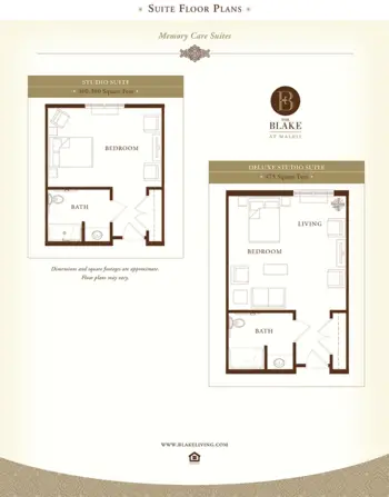 Floorplan of The Blake at Malbis, Assisted Living, Memory Care, Daphne, AL 2