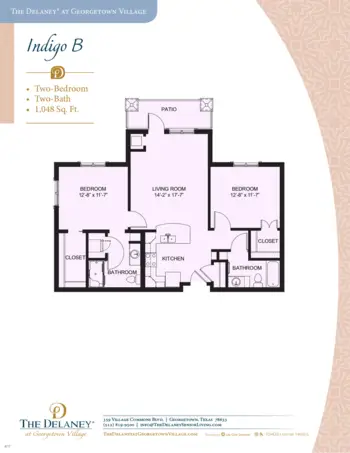 Floorplan of The Delaney at Georgetown Village, Assisted Living, Georgetown, TX 6