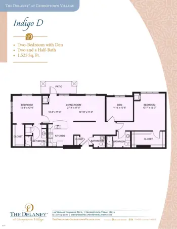Floorplan of The Delaney at Georgetown Village, Assisted Living, Georgetown, TX 8
