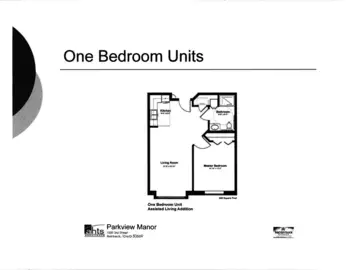 Floorplan of The Elms, Assisted Living, Reinbeck, IA 1