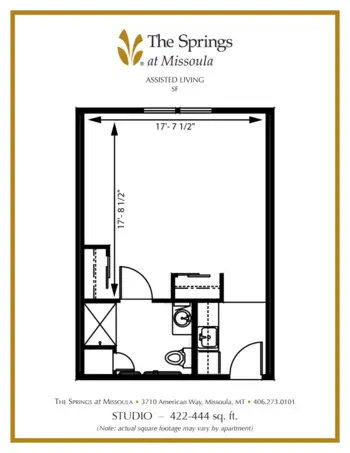 Floorplan of The Springs at Missoula, Assisted Living, Memory Care, Missoula, MT 3