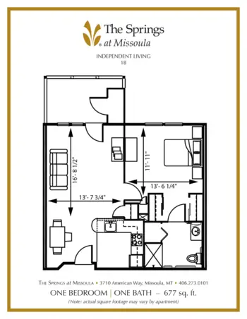 Floorplan of The Springs at Missoula, Assisted Living, Memory Care, Missoula, MT 5