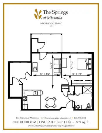 Floorplan of The Springs at Missoula, Assisted Living, Memory Care, Missoula, MT 6