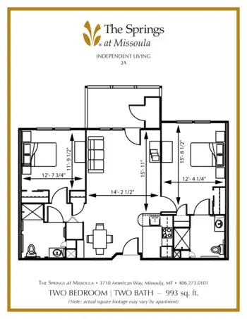 Floorplan of The Springs at Missoula, Assisted Living, Memory Care, Missoula, MT 7