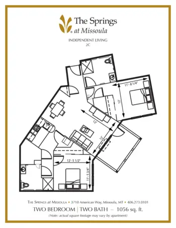 Floorplan of The Springs at Missoula, Assisted Living, Memory Care, Missoula, MT 8