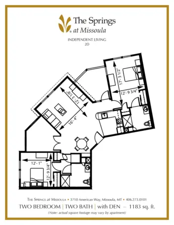 Floorplan of The Springs at Missoula, Assisted Living, Memory Care, Missoula, MT 9