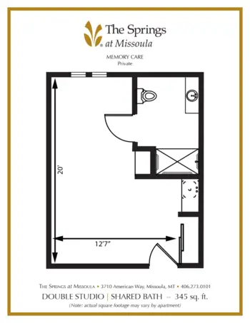 Floorplan of The Springs at Missoula, Assisted Living, Memory Care, Missoula, MT 11