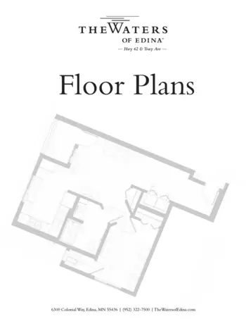 Floorplan of The Waters of Edina, Assisted Living, Memory Care, Edina, MN 1