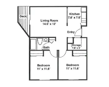 Floorplan of Arbor Village at Hillcrest, Assisted Living, Memory Care, Boise, ID 3