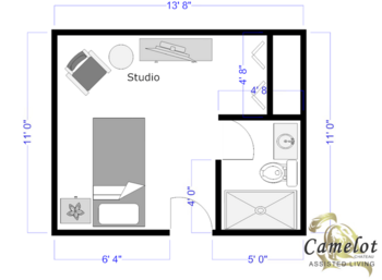Floorplan of Camelot Chateau Assisted Living, Assisted Living, Ocala, FL 2