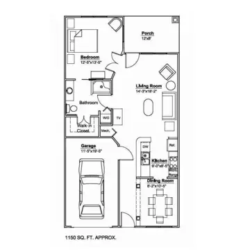 Floorplan of Carrick Glen Senior Living, Assisted Living, Mount Juliet, TN 2