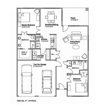 Floorplan of Carrick Glen Senior Living, Assisted Living, Mount Juliet, TN 4