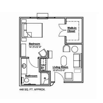 Floorplan of Carrick Glen Senior Living, Assisted Living, Mount Juliet, TN 7