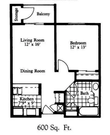 Floorplan of Grand Court Senior Living, Assisted Living, Mesa, AZ 1