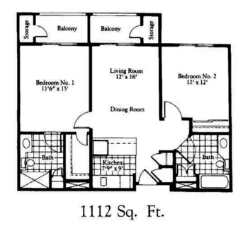Floorplan of Grand Court Senior Living, Assisted Living, Mesa, AZ 2