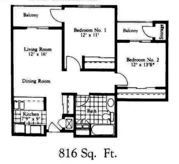 Floorplan of Grand Court Senior Living, Assisted Living, Mesa, AZ 3