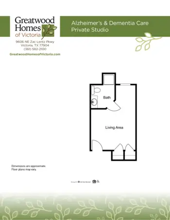 Floorplan of Greatwood Homes of Victoria, Assisted Living, Victoria, TX 3