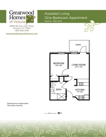 Floorplan of Greatwood Homes of Victoria, Assisted Living, Victoria, TX 5