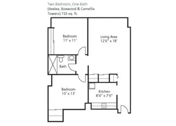 Floorplan of Imperial Plaza, Assisted Living, Memory Care, Richmond, VA 5