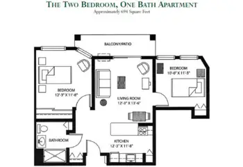 Floorplan of Meadowmere North Shore, Assisted Living, Mequon, WI 1