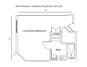 Floorplan of O'Neill Healthcare North Olmsted, Assisted Living, North Olmsted, OH 2
