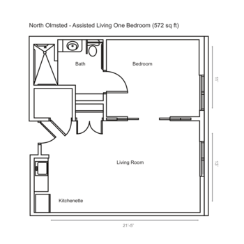 Floorplan of O'Neill Healthcare North Olmsted, Assisted Living, North Olmsted, OH 3