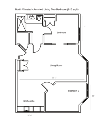 Floorplan of O'Neill Healthcare North Olmsted, Assisted Living, North Olmsted, OH 4