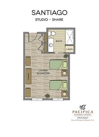 Floorplan of Pacifica Senior Living Oxnard, Assisted Living, Oxnard, CA 5