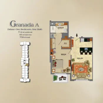Floorplan of The Palace at Coral Gables, Assisted Living, Coral Gables, FL 9