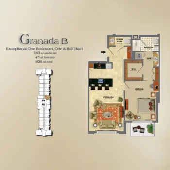 Floorplan of The Palace at Coral Gables, Assisted Living, Coral Gables, FL 10