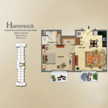 Floorplan of The Palace at Coral Gables, Assisted Living, Coral Gables, FL 11