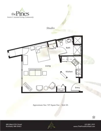 Floorplan of The Pines Senior and Assisted Living, Assisted Living, Richfield, MN 1