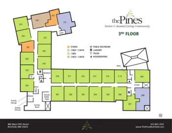 Floorplan of The Pines Senior and Assisted Living, Assisted Living, Richfield, MN 2