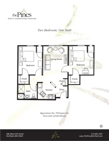 Floorplan of The Pines Senior and Assisted Living, Assisted Living, Richfield, MN 3