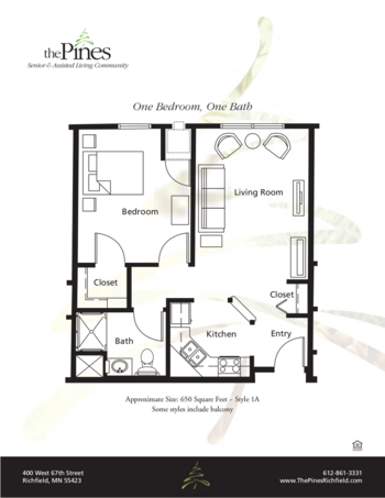 Floorplan of The Pines Senior and Assisted Living, Assisted Living, Richfield, MN 7