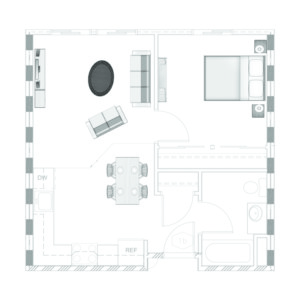 Floorplan of Village Concepts - Brannan Park, Assisted Living, Memory Care, Auburn, WA 1