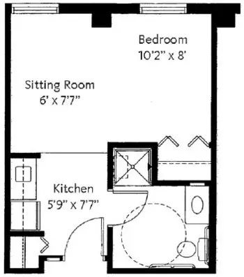 Floorplan of Avalon Square, Assisted Living, Memory Care, Waukesha, WI 6