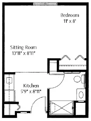 Floorplan of Avalon Square, Assisted Living, Memory Care, Waukesha, WI 7