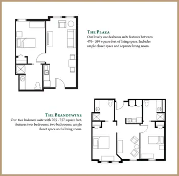 Floorplan of Brandywine Living at Upper Providence, Assisted Living, Phoenixville, PA 3