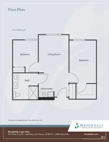 Floorplan of Brookdale Cape May, Assisted Living, Cape May Court House, NJ 3