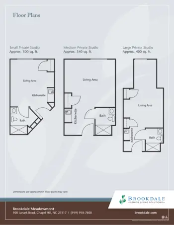 Floorplan of Brookdale Meadowmont, Assisted Living, Chapel Hill, NC 1