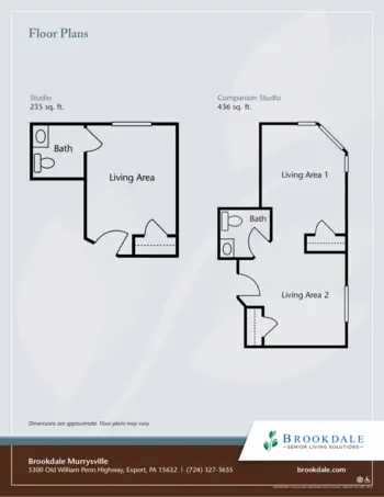 Floorplan of Brookdale Murrysville, Assisted Living, Export, PA 1