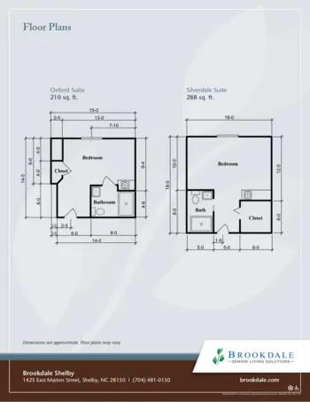 Floorplan of Brookdale Shelby, Assisted Living, Shelby, NC 1
