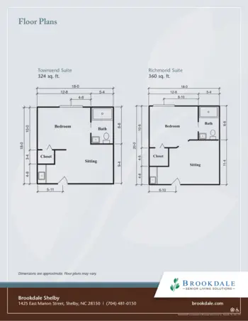 Floorplan of Brookdale Shelby, Assisted Living, Shelby, NC 2
