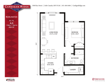 Floorplan of Cardigan Ridge, Assisted Living, Memory Care, Saint Paul, MN 20