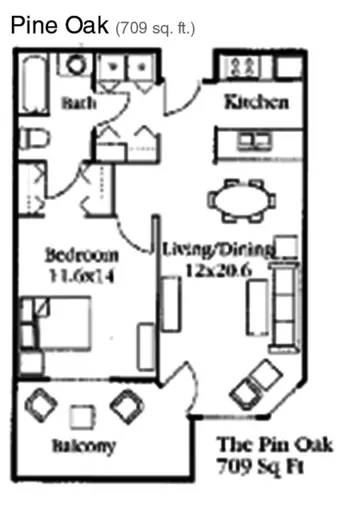 Floorplan of Wildwood Grove, Assisted Living, Memory Care, Le Roy, MN 4