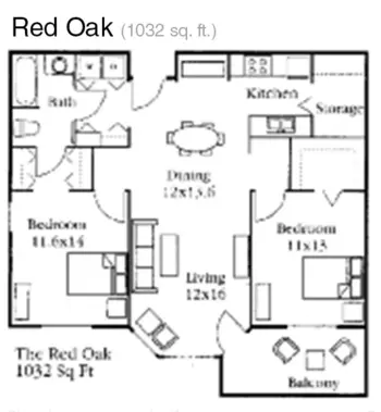 Floorplan of Wildwood Grove, Assisted Living, Memory Care, Le Roy, MN 6