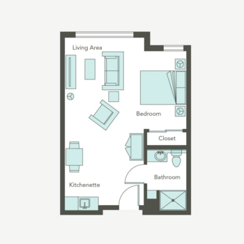 Floorplan of Aegis Living on Madison, Assisted Living, Seattle, WA 2