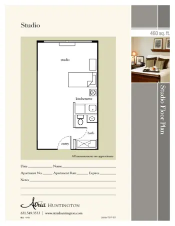 Floorplan of Atria Huntington, Assisted Living, South Huntington, NY 2