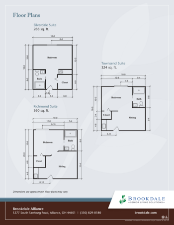Floorplan of Brookdale Alliance, Assisted Living, Alliance, OH 1